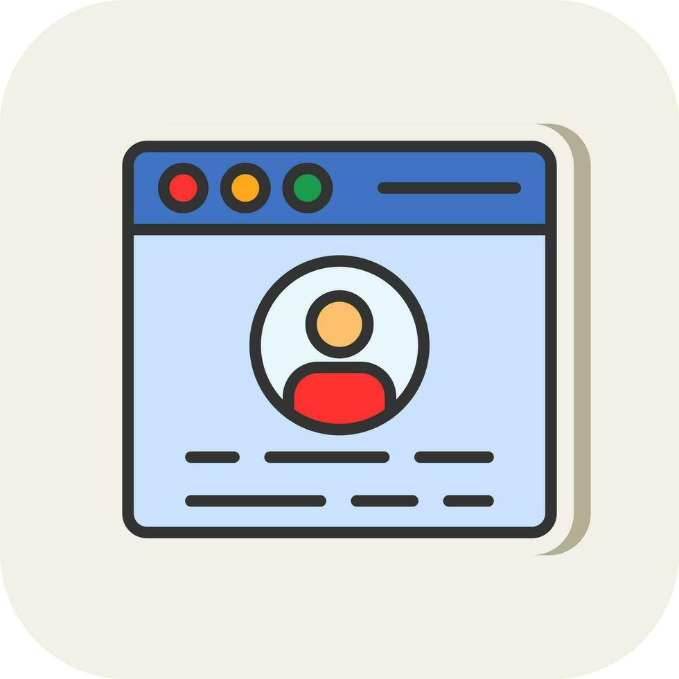 profilo vettore icona design