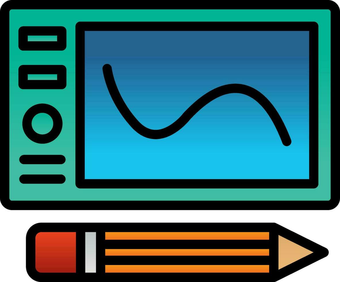 grafico tavoletta vettore icona design