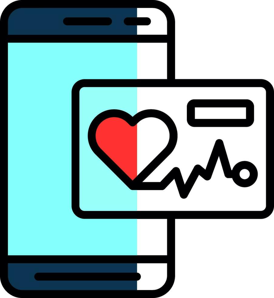 cuore Vota App vettore icona design