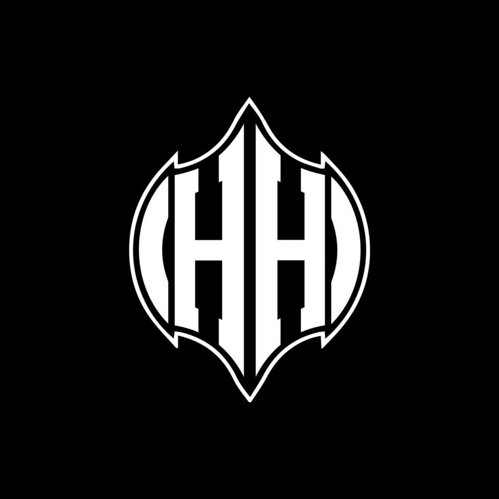 hh lettera logo. hh creativo monogramma iniziali lettera logo concetto. hh unico moderno piatto astratto vettore lettera logo design.