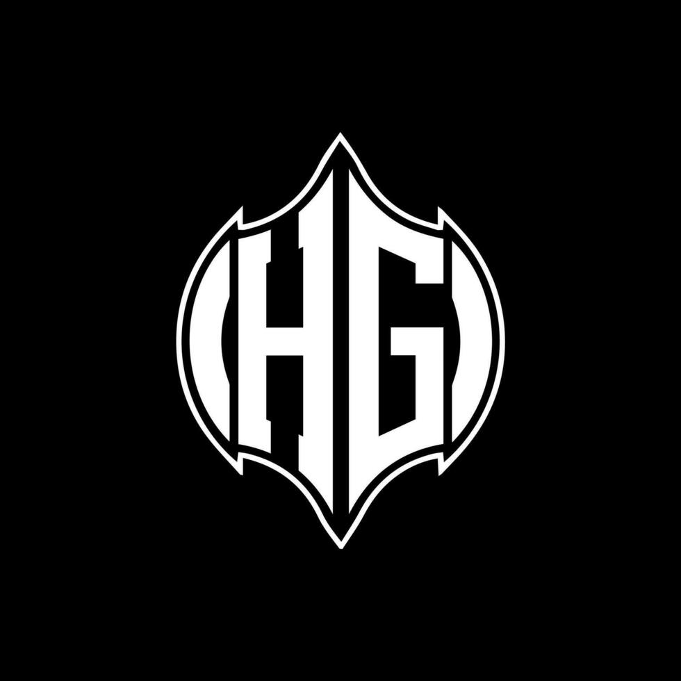 hg lettera logo. hg creativo monogramma iniziali lettera logo concetto. hg unico moderno piatto astratto vettore lettera logo design.