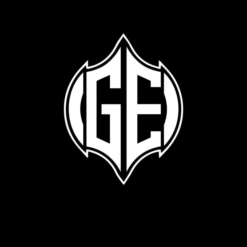 ge lettera logo. ge creativo monogramma iniziali lettera logo concetto. ge unico moderno piatto astratto vettore lettera logo design.