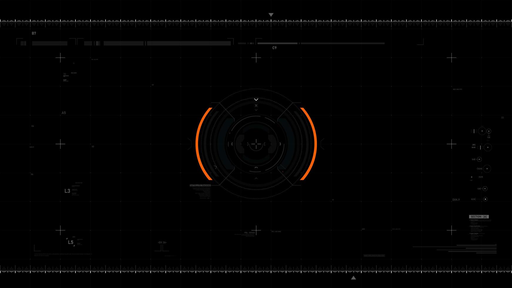 sovrapposizione video elemento di design dell'interfaccia utente futuristica 001 vettore