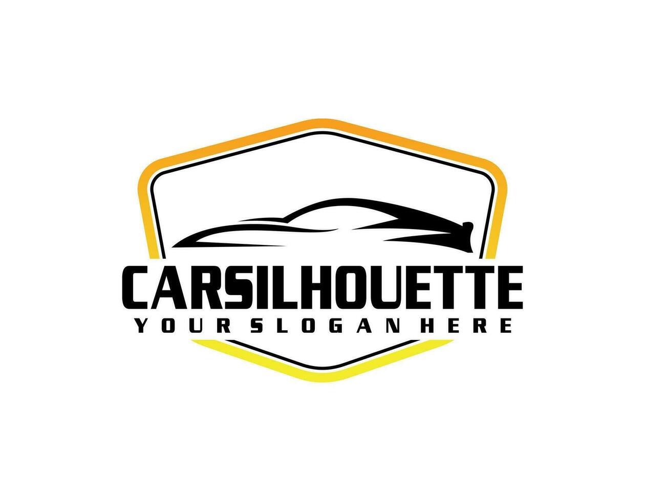 modello di logo simbolo auto da corsa, silhouette vettoriale stilizzata