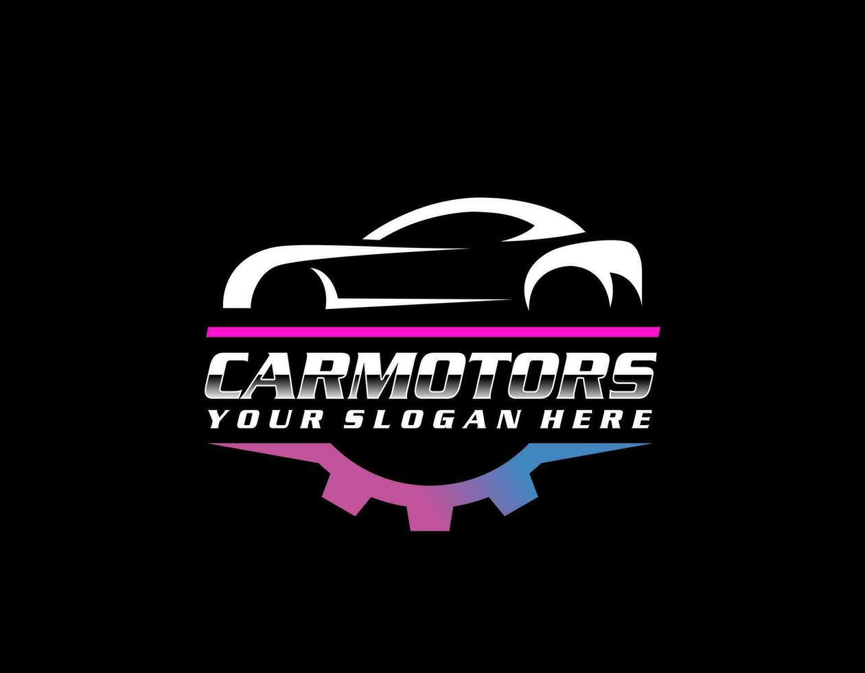 super auto logo design con concetto gli sport veicolo icona silhouette vettore