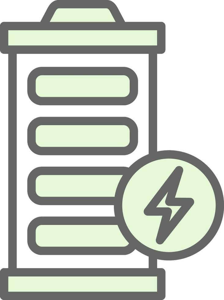 batteria vettore icona design