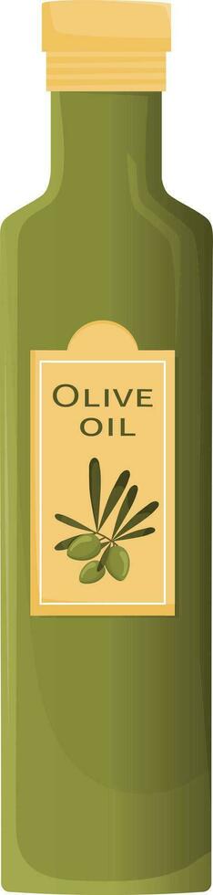 oliva olio bottiglia vettore illustrazione. extra vergine verde olio barattolo. cibo cucinando Prodotto. salutare vegetariano Prodotto.