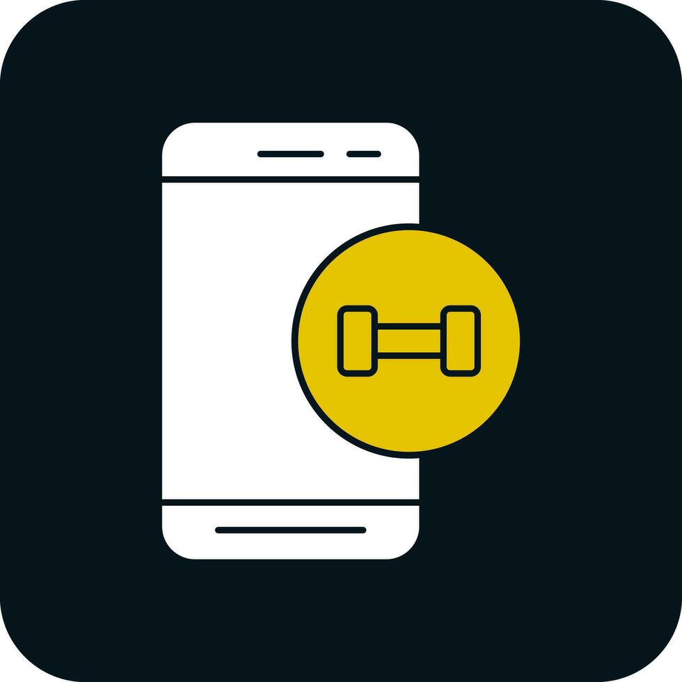 fitness App vettore icona design