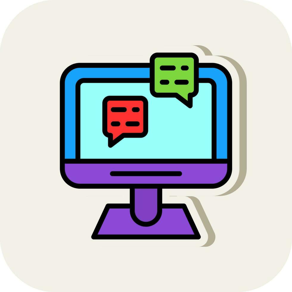 conversazione vettore icona design