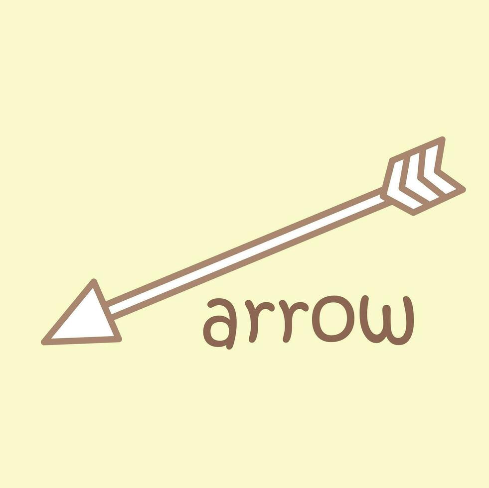 alfabeto un' per freccia vocabolario scuola lezione cartone animato digitale francobollo schema vettore