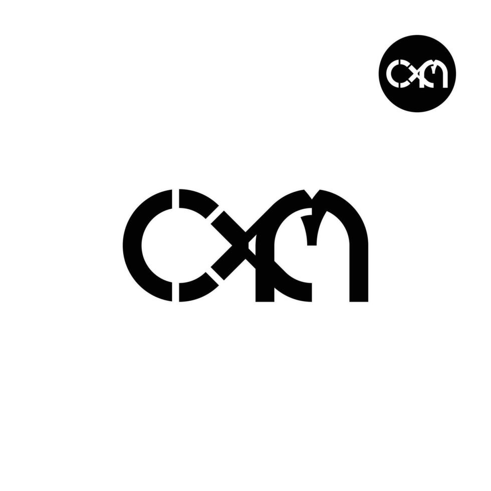 lettera cmq monogramma logo design vettore