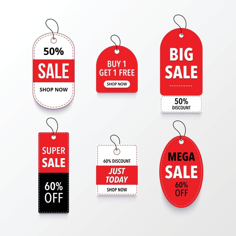 badge di vendita e raccolta di etichette modello di banner di vendita di promozione di vendita di prezzo caldo vettore