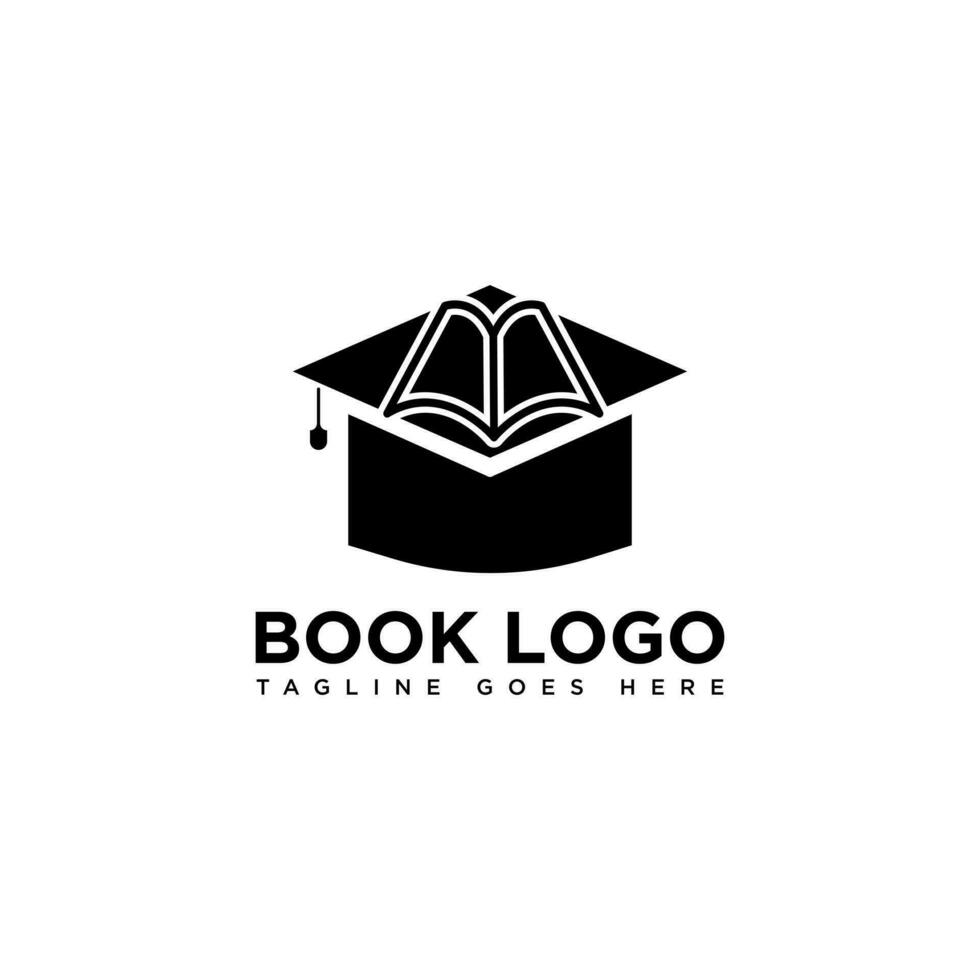 libro logo design. isolato nel bianca sfondo. libro icona. moderno design. vettore illustrazione