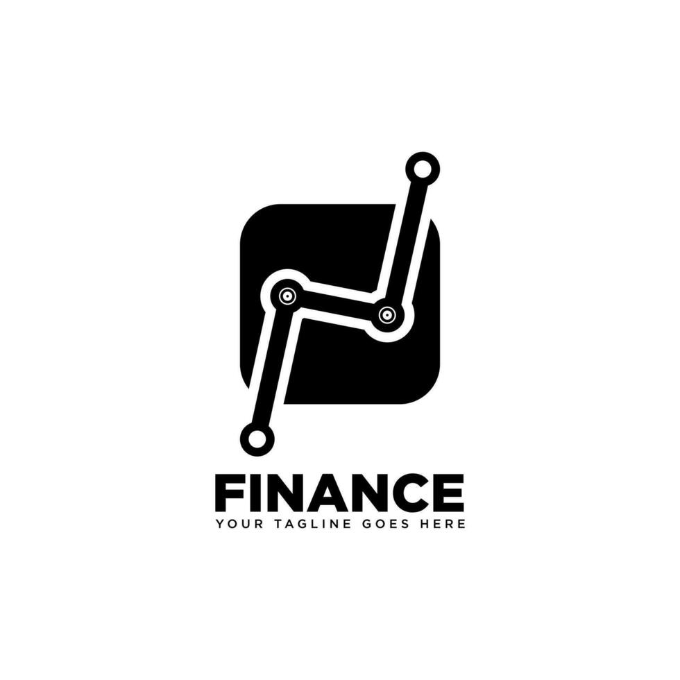 finanza logo icona, attività commerciale, finanza logo, finanza disegno, commercio e distribuzione logo, contabilità. finanza logo vettore