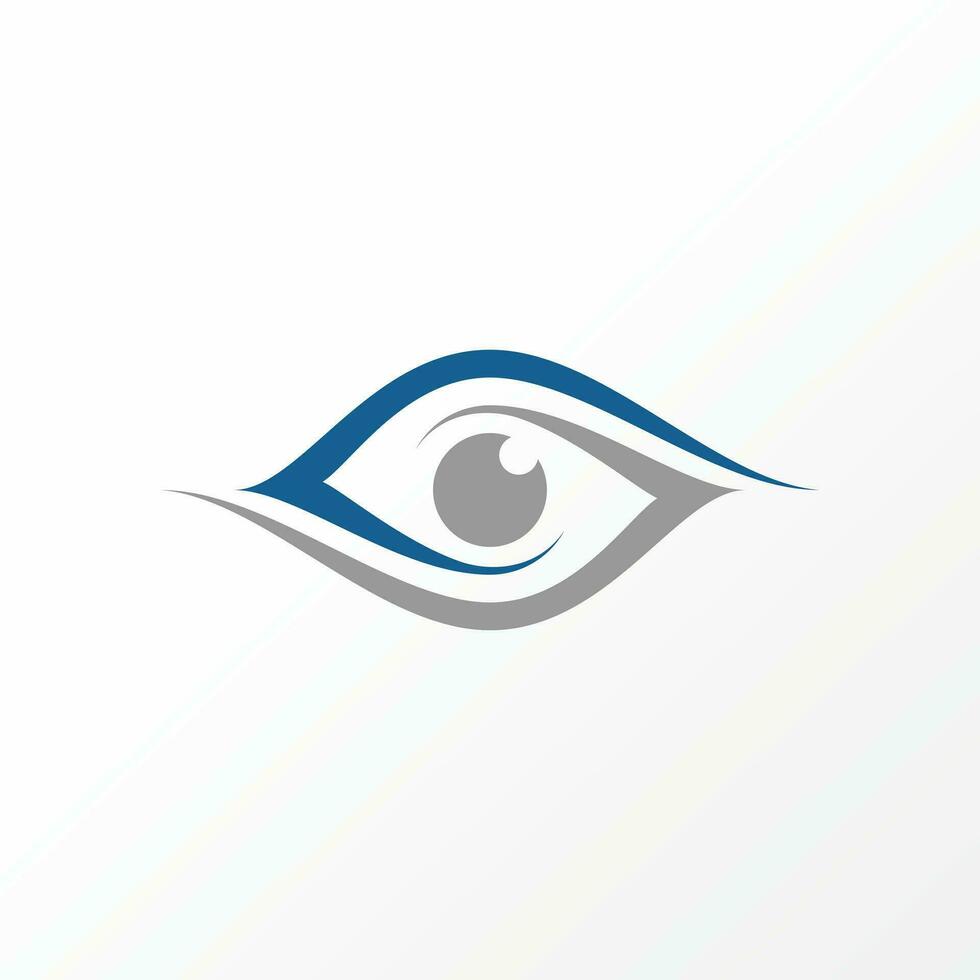 logo design grafico concetto creativo astratto premio vettore azione cartello artistico occhio visione con 2 swoosh Flip. relazionato salutare cura vista illusione