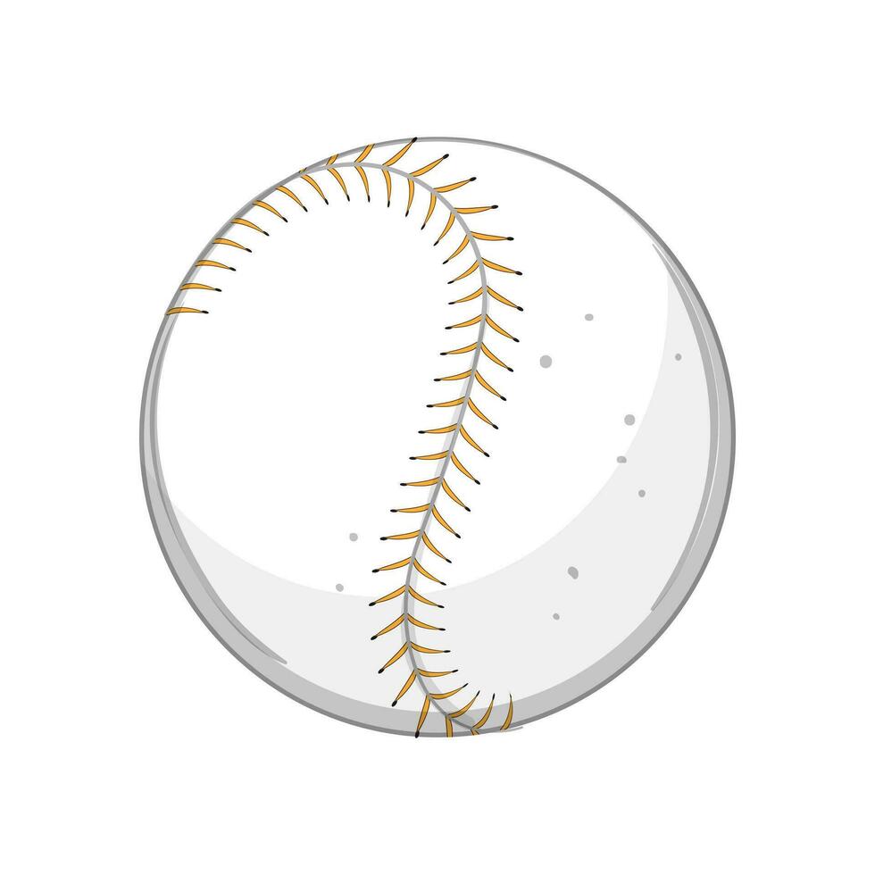 morbido baseball palla cartone animato vettore illustrazione