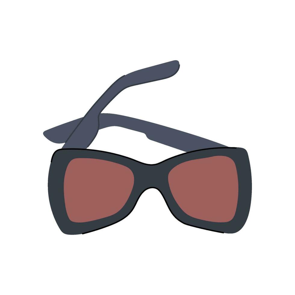 moda occhiali da sole donne cartone animato vettore illustrazione