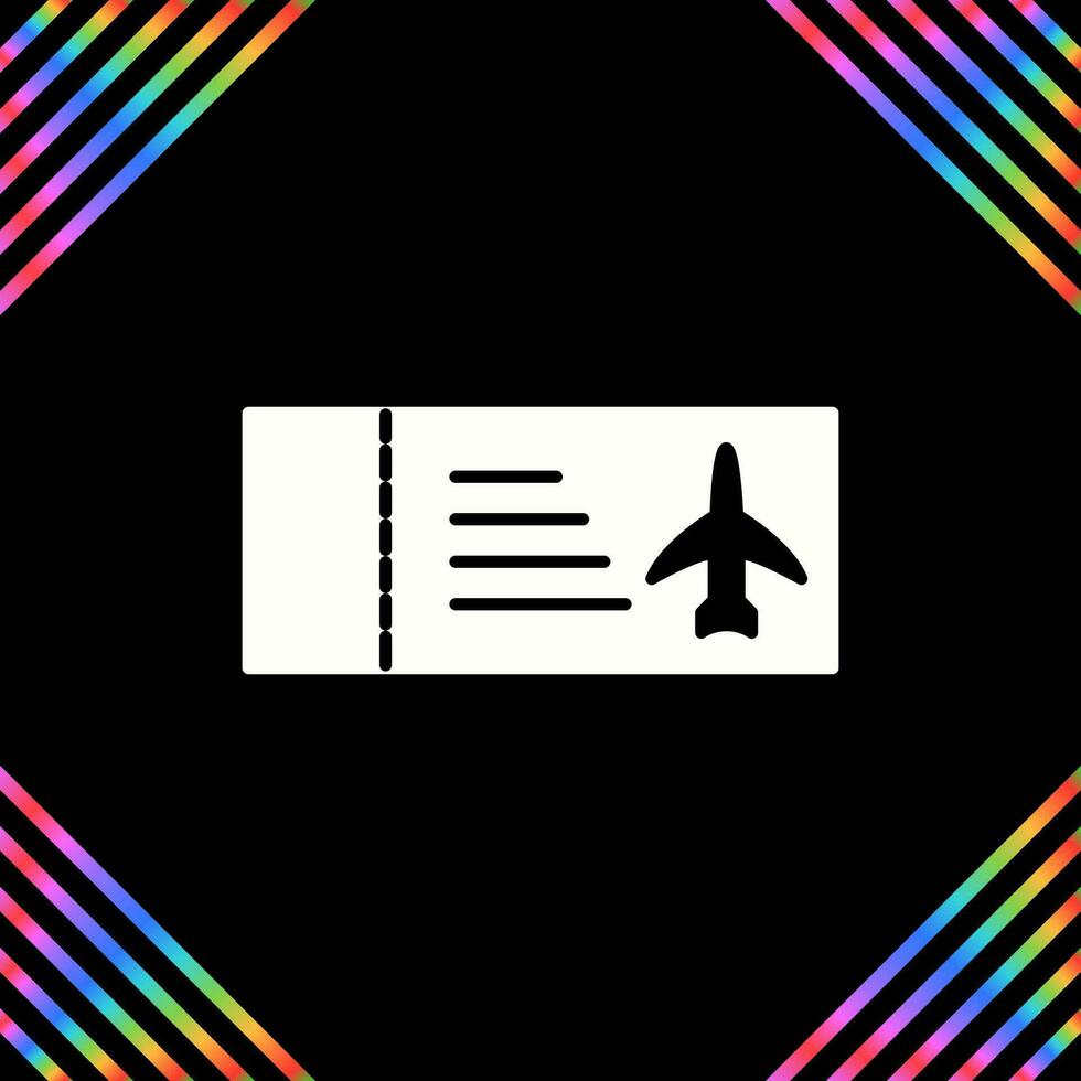 aereo Biglietti vettore icona