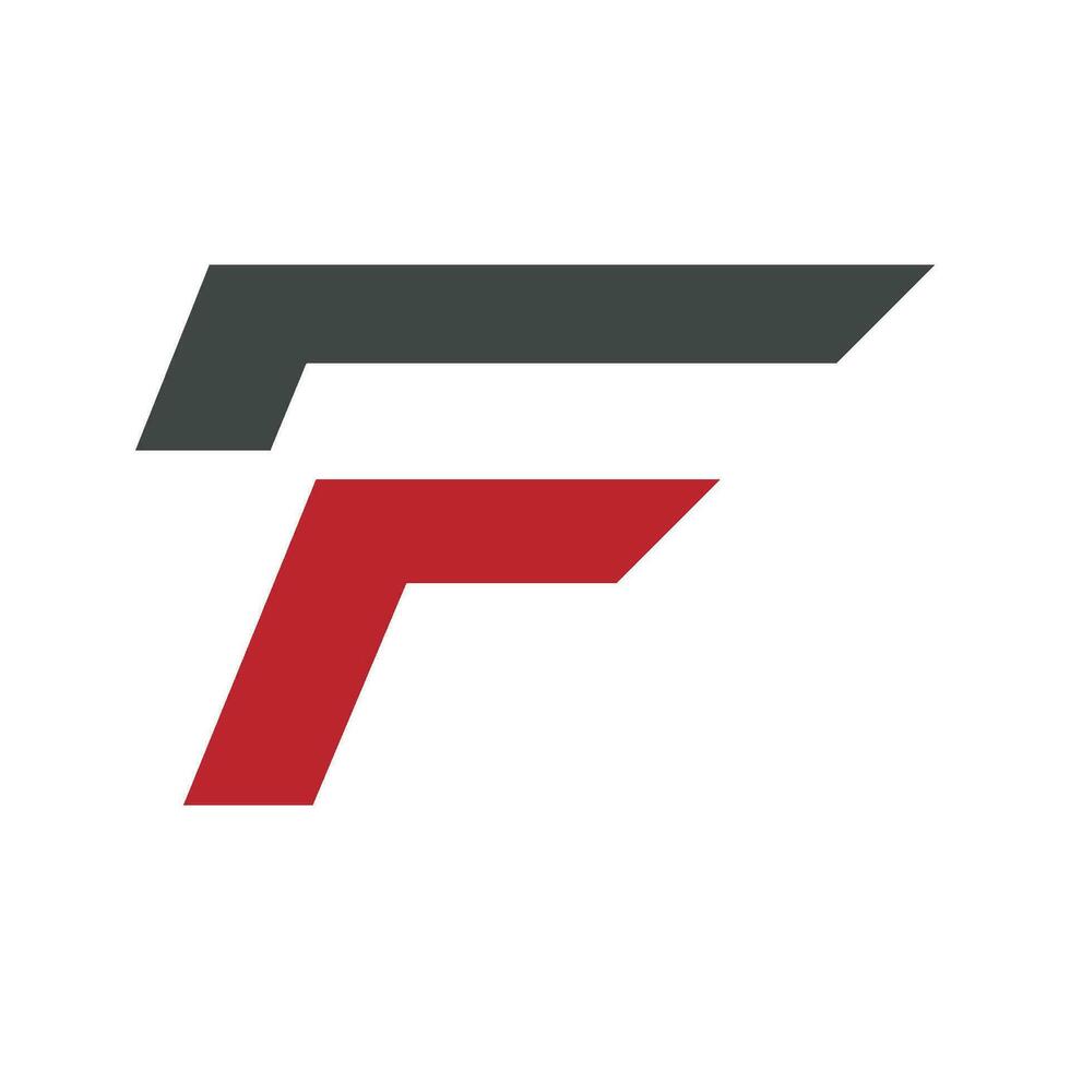 f logo esagono illustrazione icona vettore