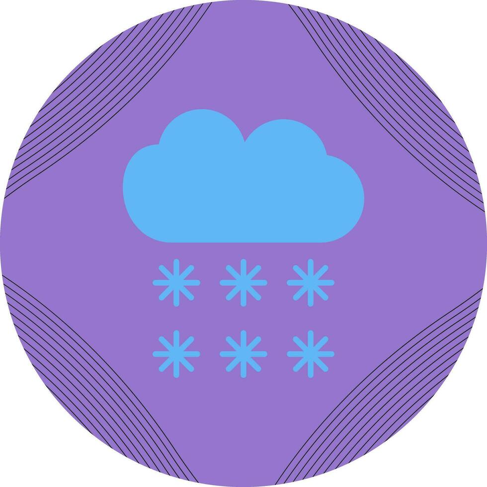 nevicando vettore icona