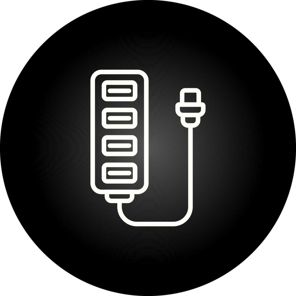 USB centro vettore icona