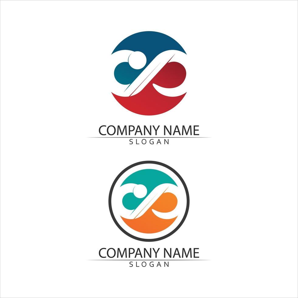 infinito design vector design set logo per icona di affari business