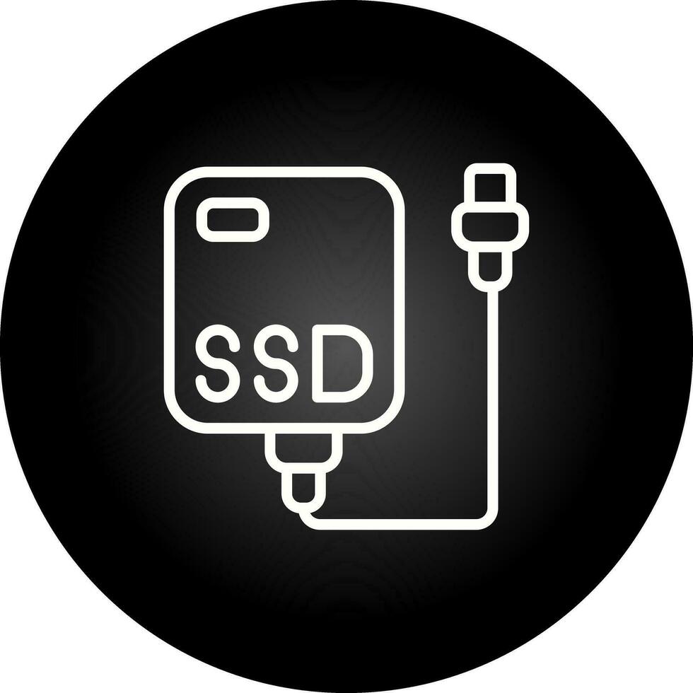 esterno ssd vettore icona