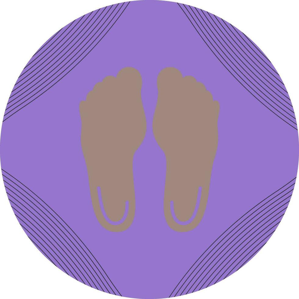 piedi vettore icona