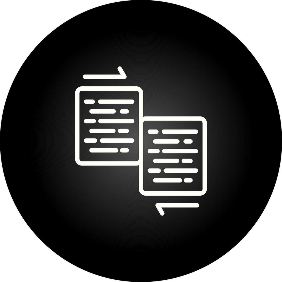 documento merge vettore icona