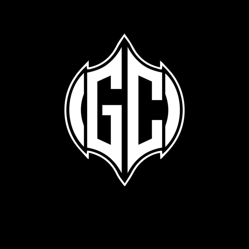 gc lettera logo. gc creativo monogramma iniziali lettera logo concetto. gc unico moderno piatto astratto vettore lettera logo design.