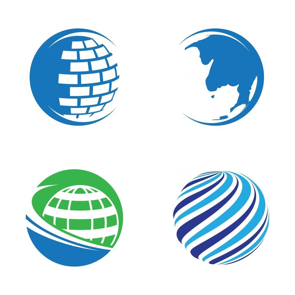 immagini del logo del globo vettore