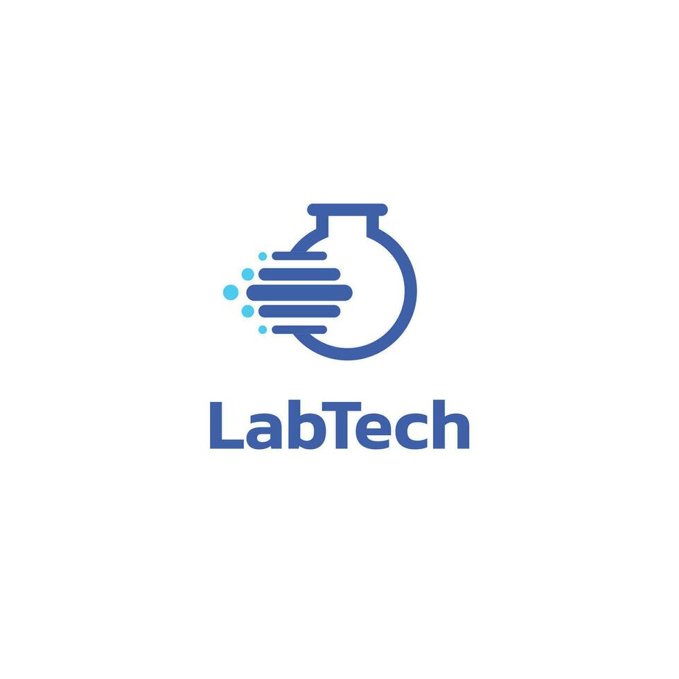 laboratorio Tech logo design vettore formato