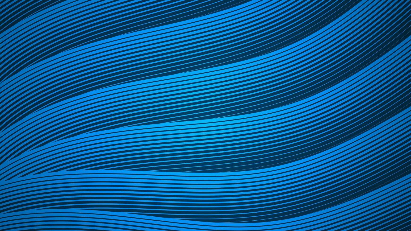buio blu astratto sfondo con onda stile Linee come il principale elemento. vettore