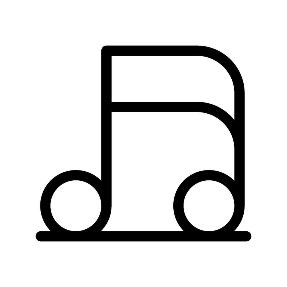 musica icona vettore simbolo design illustrazione