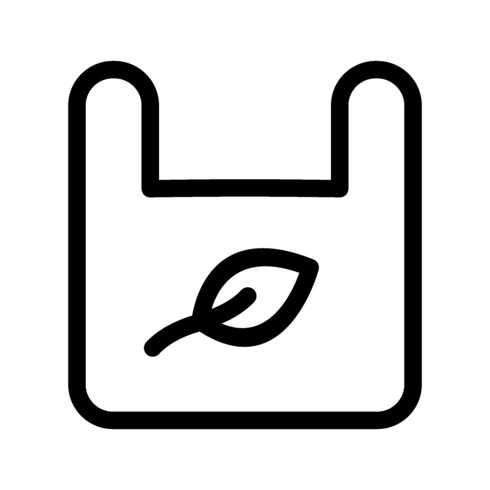 plastica Borsa icona vettore simbolo design illustrazione
