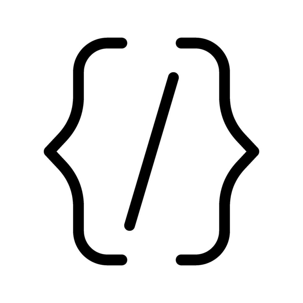 parentesi icona vettore simbolo design illustrazione