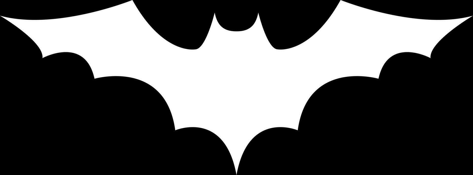 pipistrello silhouette per Halloween vettore