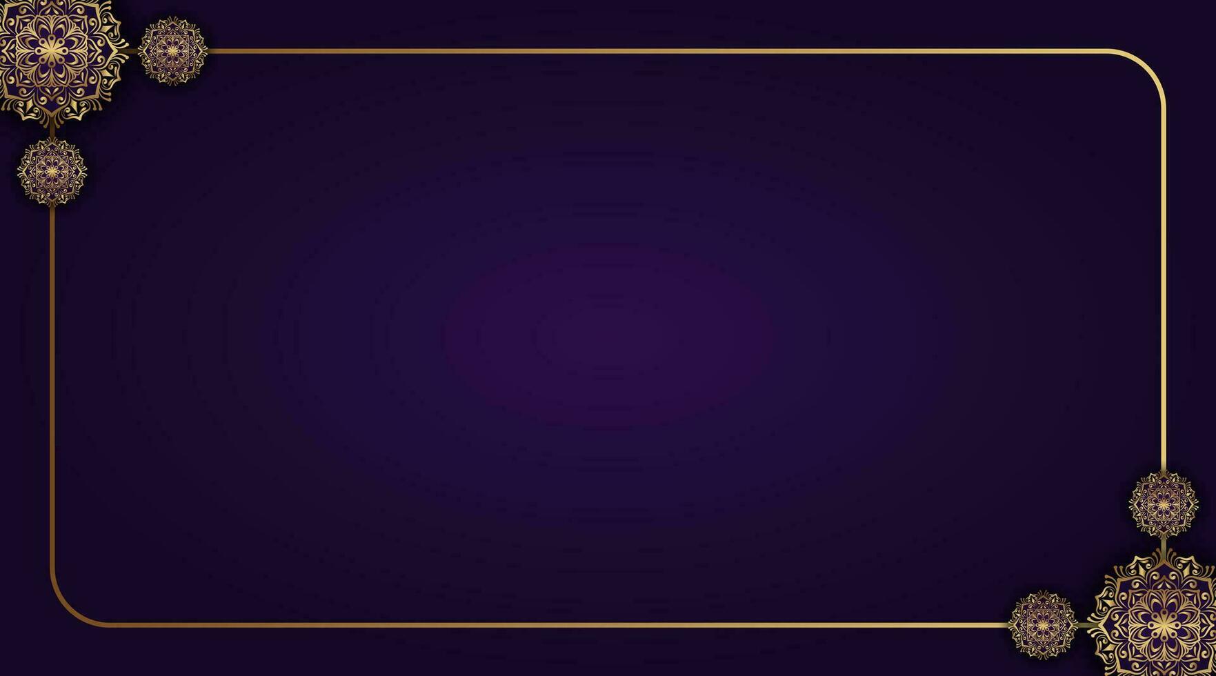 viola sfondo con ornamentale mandala vettore