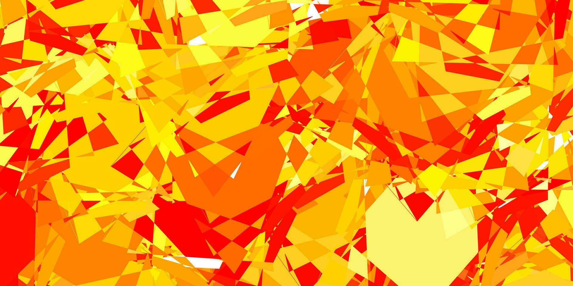 modello vettoriale arancione chiaro con forme poligonali.