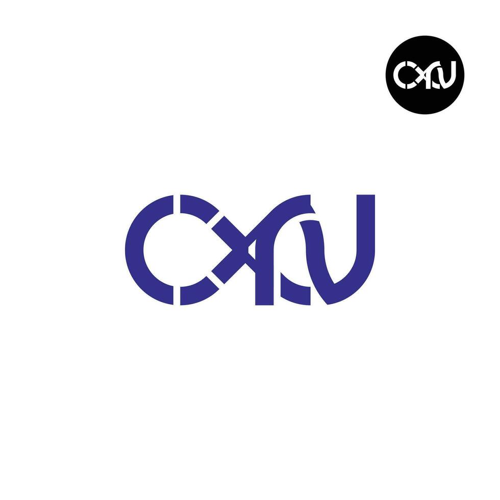 lettera cxn monogramma logo design vettore
