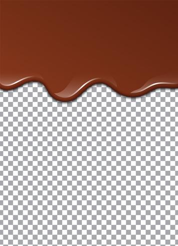 Cioccolato liquido o vernice marrone. Illustrazione vettoriale