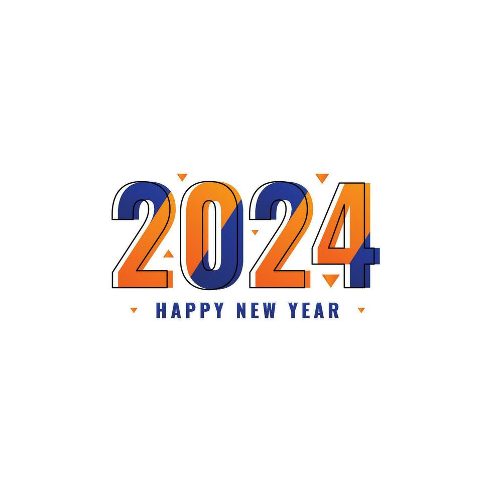 2024 nuovo anno celebrazione design vettore
