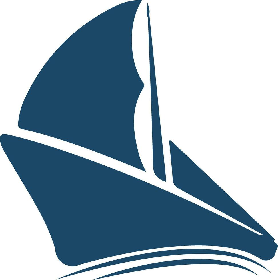 disegno del logo della nave vettore