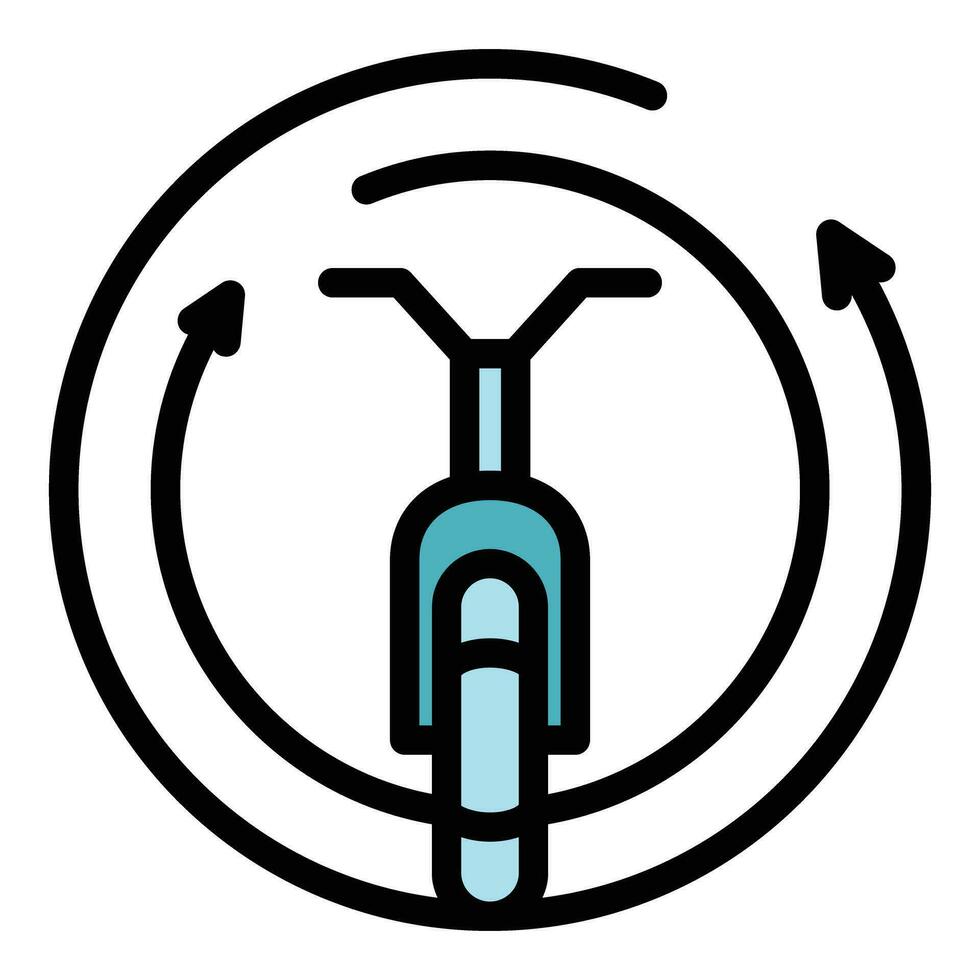 bicicletta condivisione icona vettore piatto