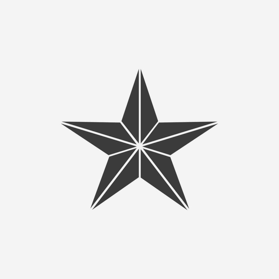 stella icona vettore isolato. preferito, rango, Vota, Natale simbolo cartello