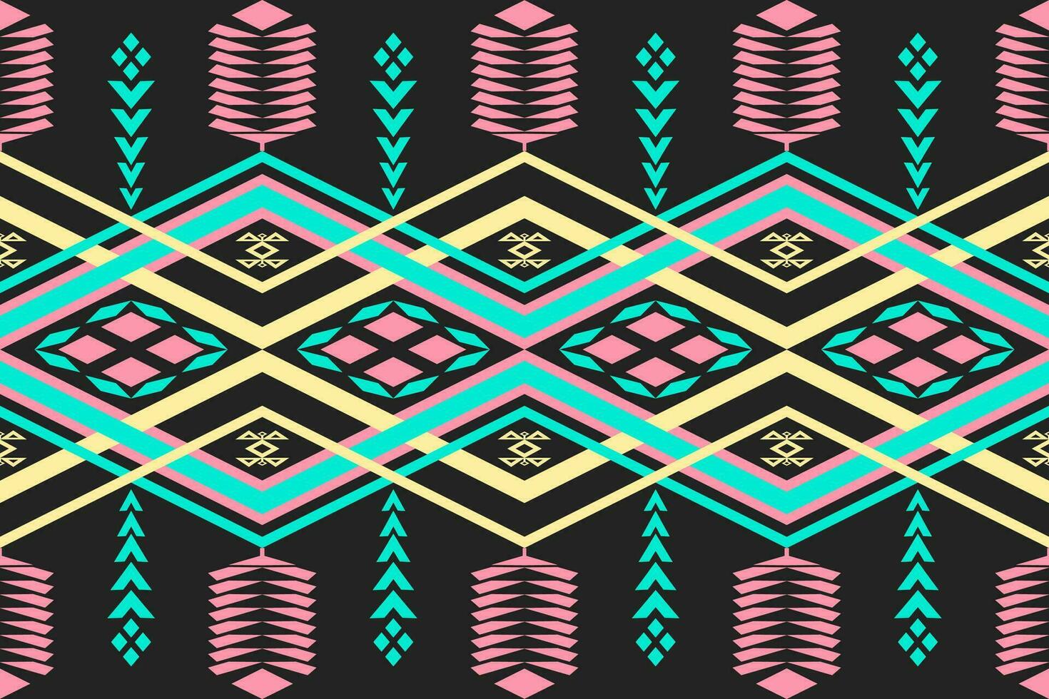 etnico azteco geometrico modello per vivace colore.colorato geometrico ricamo per prodotti tessili,tessuto,abbigliamento,sfondo,batik,maglieria vettore
