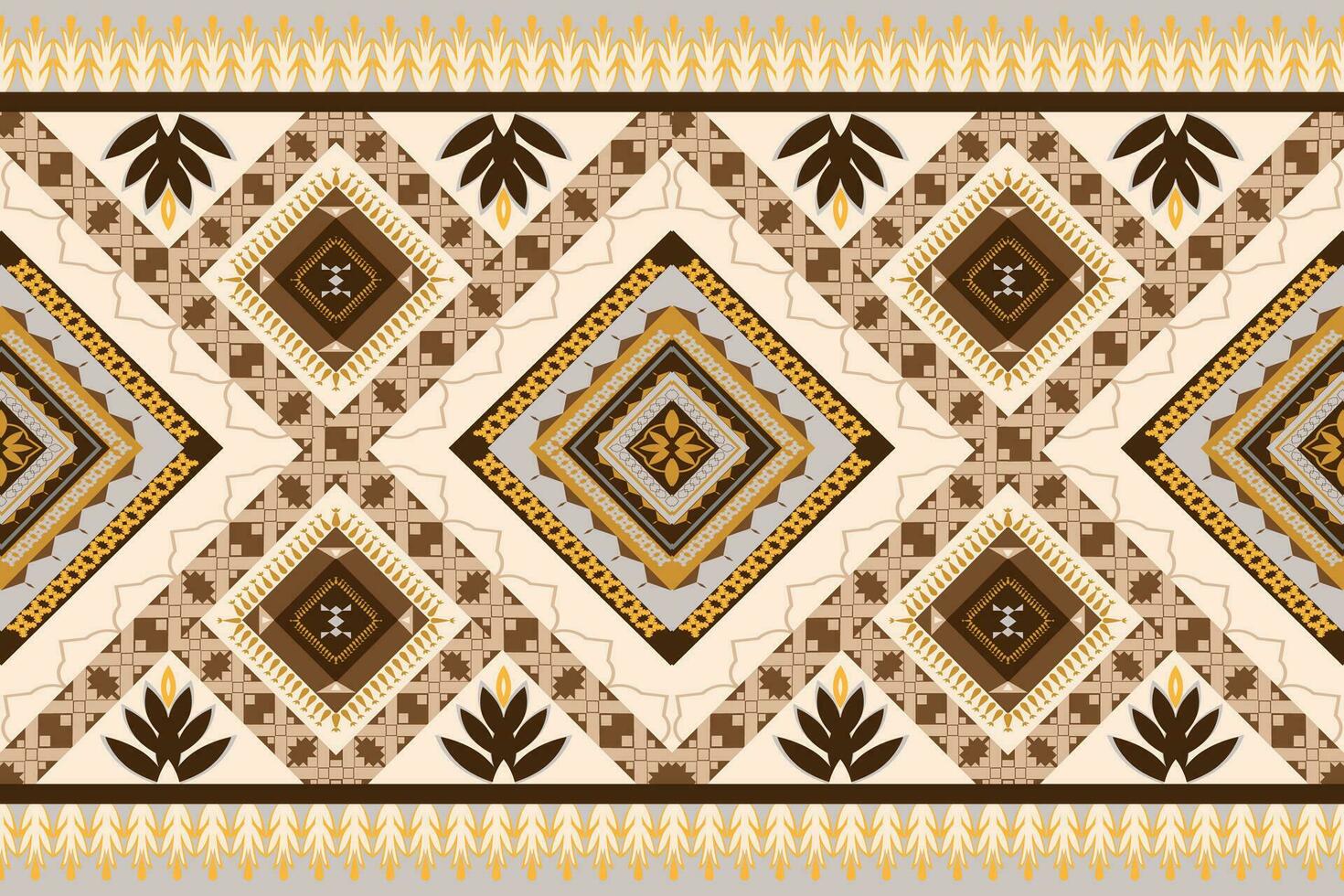 etnico astratto ikat.senza soluzione di continuità modello nel tribal.nativo azteco boho vettore design.colorato geometrico ricamo per prodotti tessili,tessuto,abbigliamento,sfondo,batik,maglieria,moda