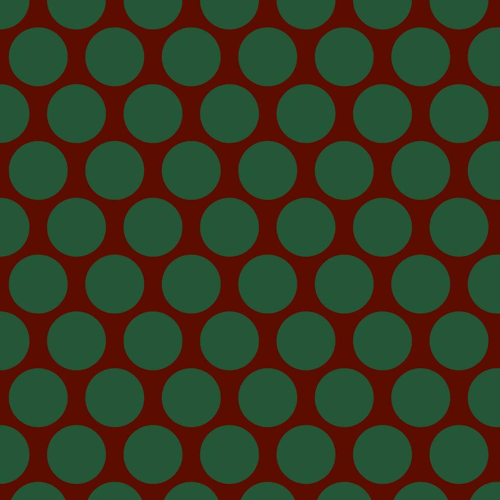 semplice astratto senza soluzione di continuità megenta verde colore polka punto modello su rosso vino sfondo vettore