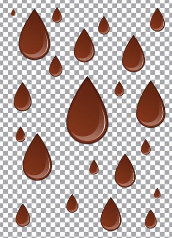 Cioccolato liquido o vernice marrone. Illustrazione vettoriale