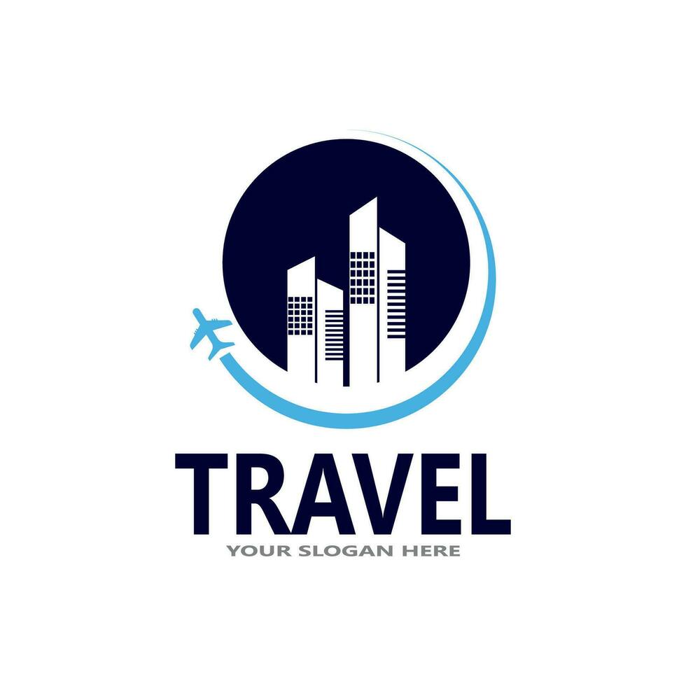 viaggio agenzia viaggio logo modello vettore
